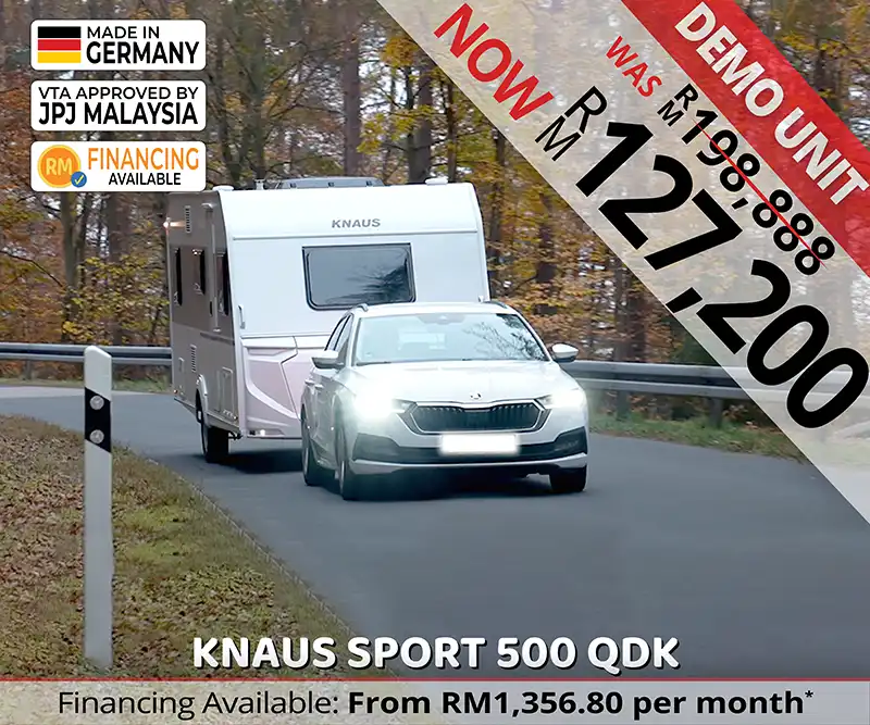 Knaus Sport 500 QDK Caravan Malaysia