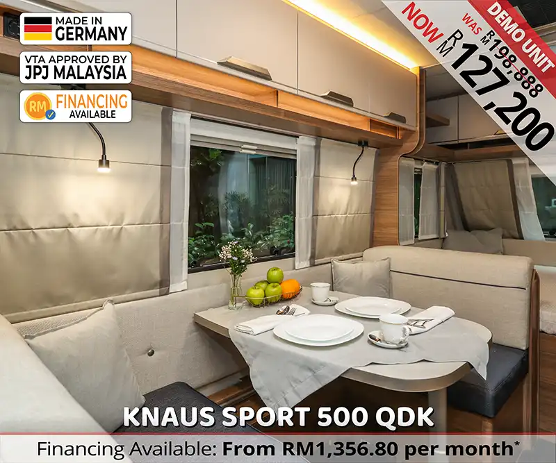 Knaus Sport 500 QDK Caravan Malaysia