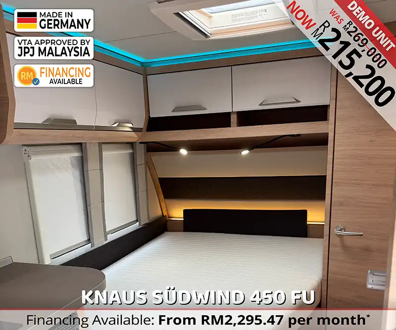 Knaus Südwind 450 FU 60 Years Edition Caravan Malaysia