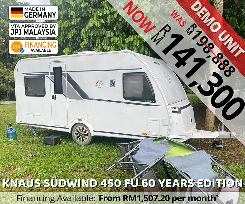 Knaus Südwind 450 FU Caravan Malaysia